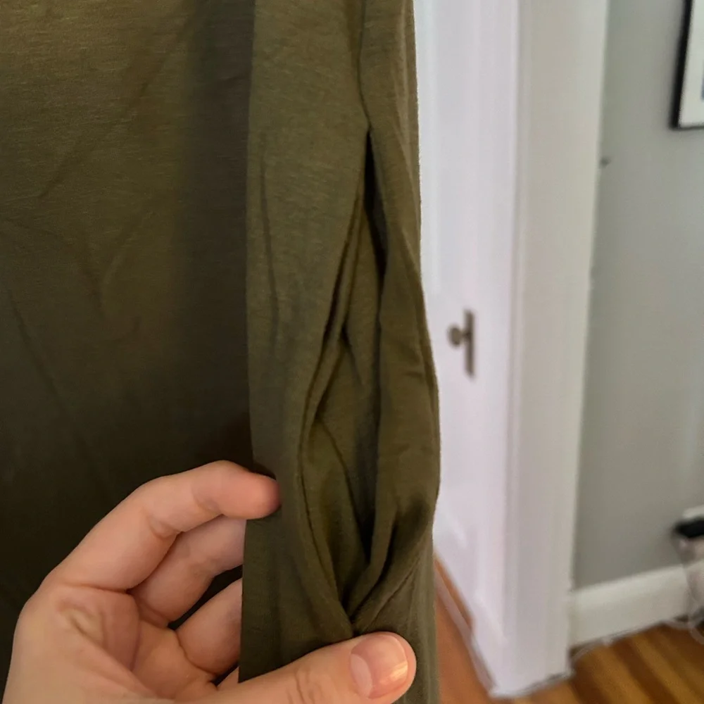 NWT Olive Green Midi Dress - Picture 10 of 12